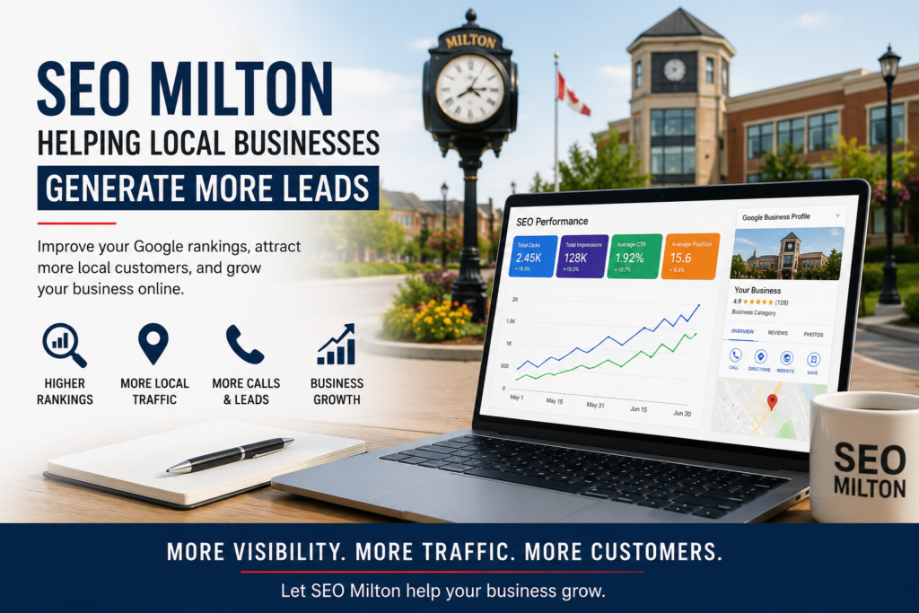 SEO Milton helping local businesses improve Google rankings and generate more leads